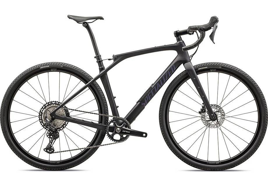 2025 Specialized Diverge Str Comp Bike Satin Metallic Midnight Shadow / Violet Ghost Pearl 52