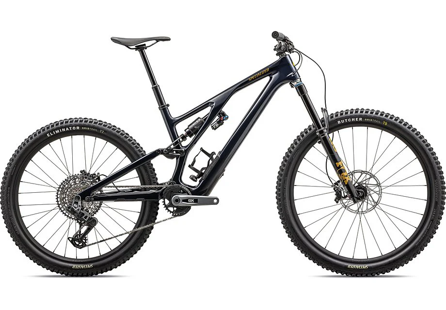 2025 Specialized Stumpjumper Evo Expert Bike Gloss Dark Navy / Harvest Gold S1