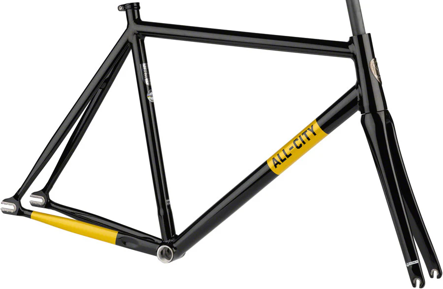 All-City Thunderdome Frameset - 700c, Aluminum, Gold Fang