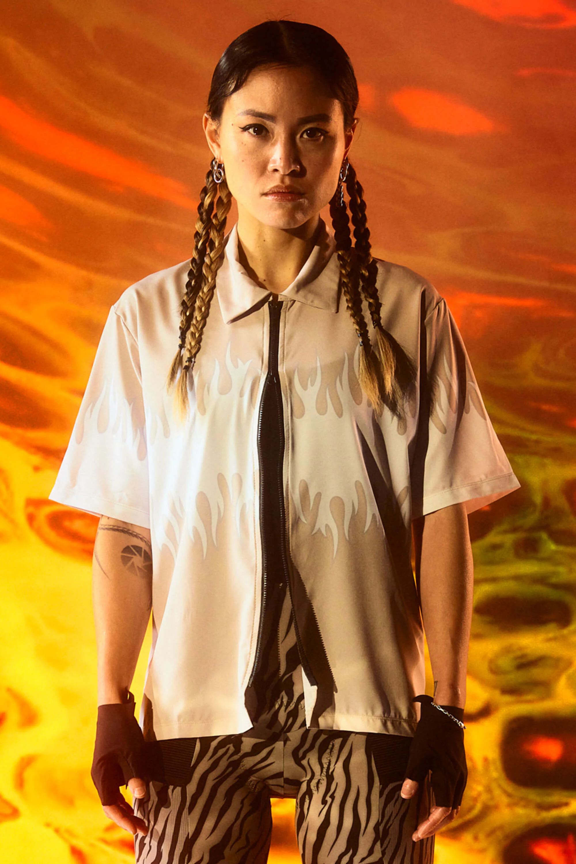 Beyond Gravel Flames Soave Resort Shirt - Image 6