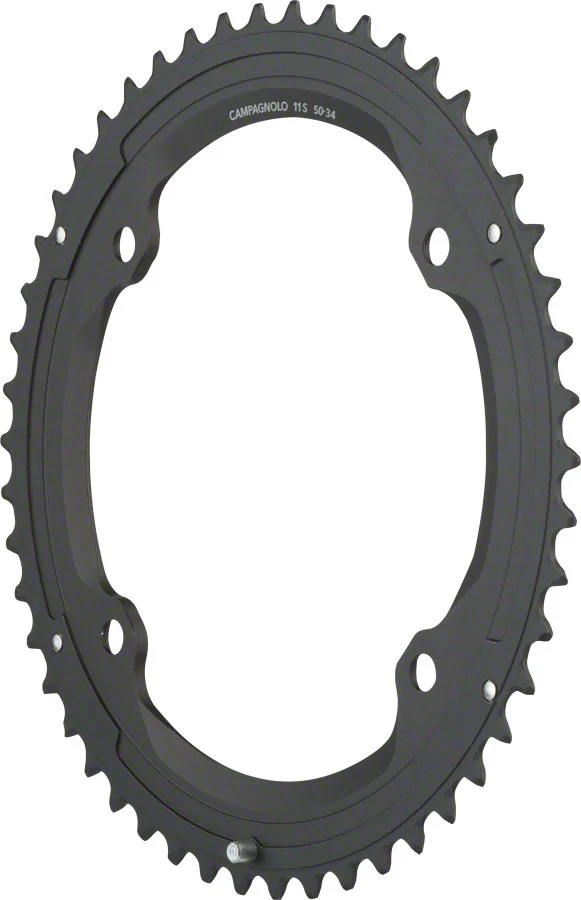 Campagnolo Chorus 12-Speed Chainring Bolt Set - 52t 123mm Campagnolo Asymmetric 4-Bolt BLK - Image 2