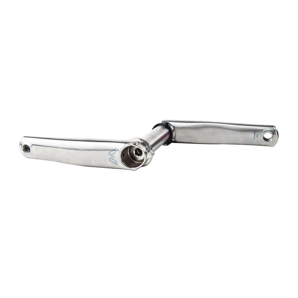 Cane Creek eeWings All-Road 3-Bolt Titanium Crankset - Direct Mount 30mm Spindle Brushed Titanium