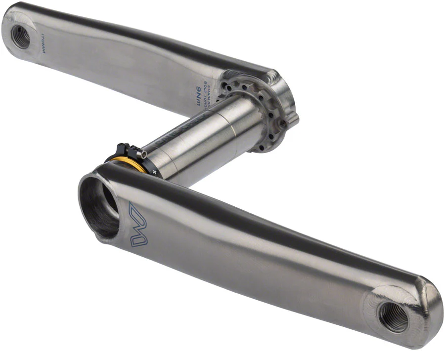 Cane Creek eeWings All-Road 3-Bolt Titanium Crankset - Direct Mount 30mm Spindle Brushed Titanium - Image 2