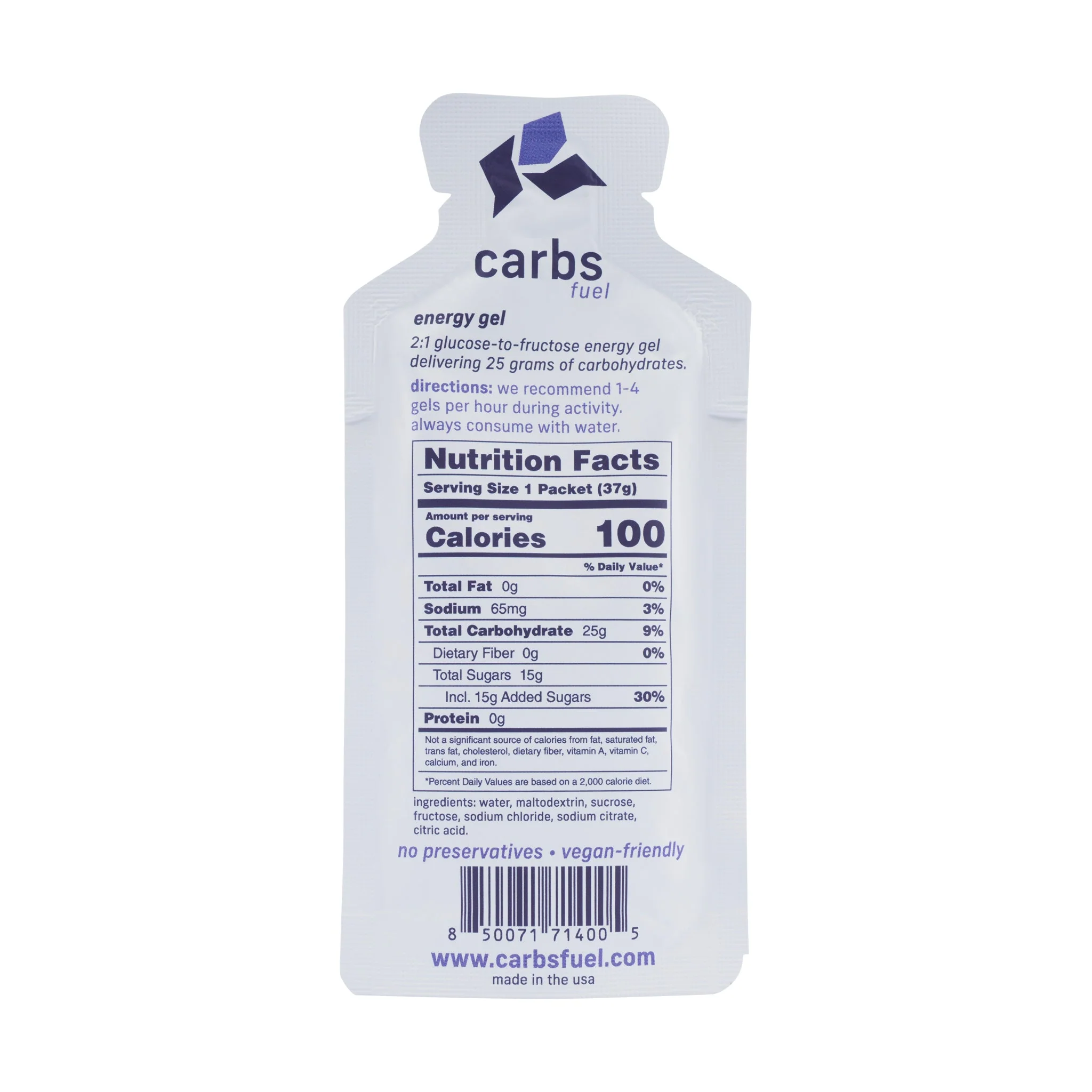 Carbs Fuel Original 25g Energy Gel Energy Gel - Image 2