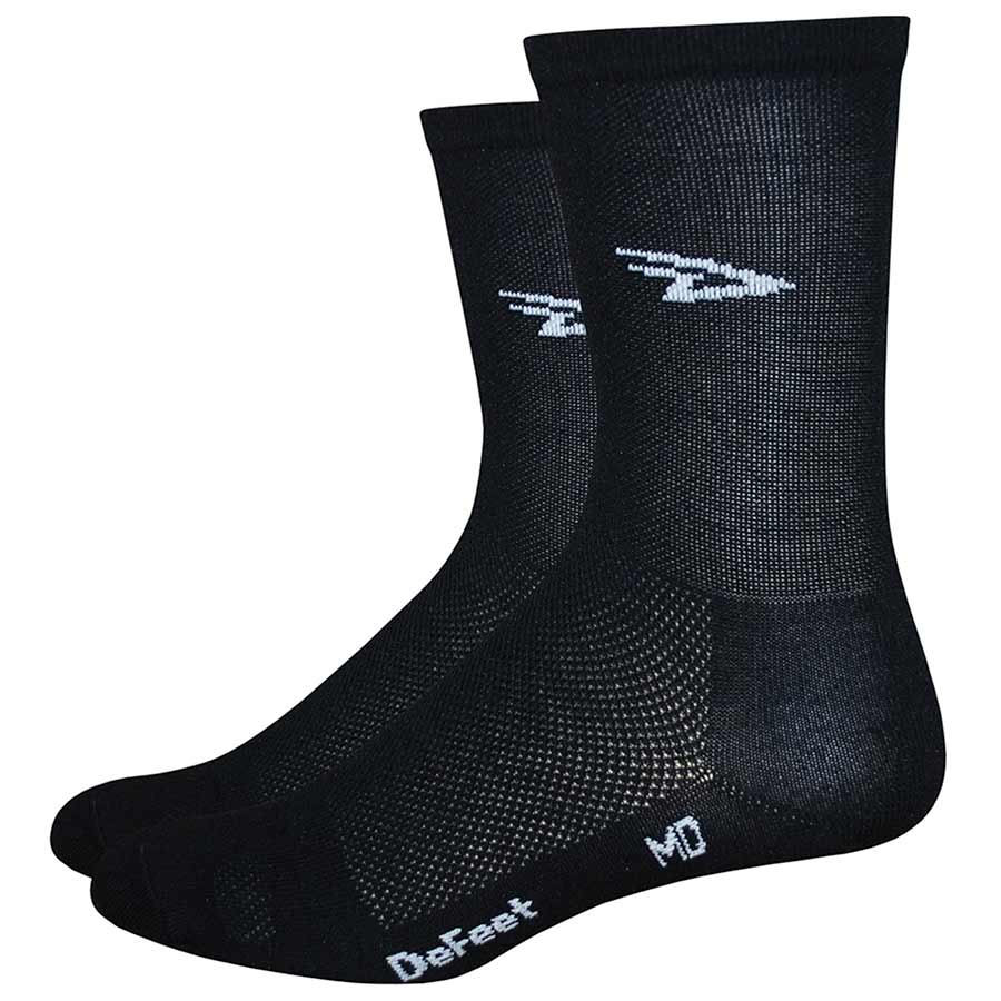 DeFeet Aireator Black D Logo Hitop 5" Cuff