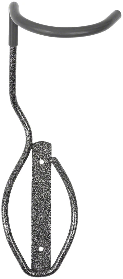 Delta Fat Tire Wall Mount Bike Storage Hook Rear Wheel Tray - 1-Bike Up to 5" Tire - Powdercoat Silver