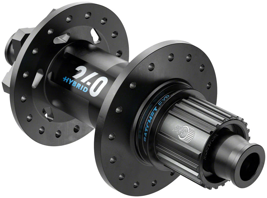 DT Swiss 240 Hybrid Rear Hub - Black - Image 3