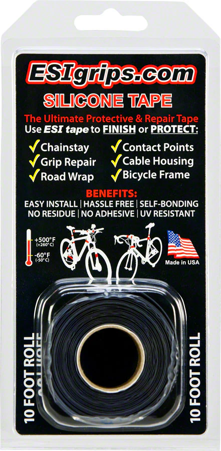ESI Silicone Tape: 10' Roll Black