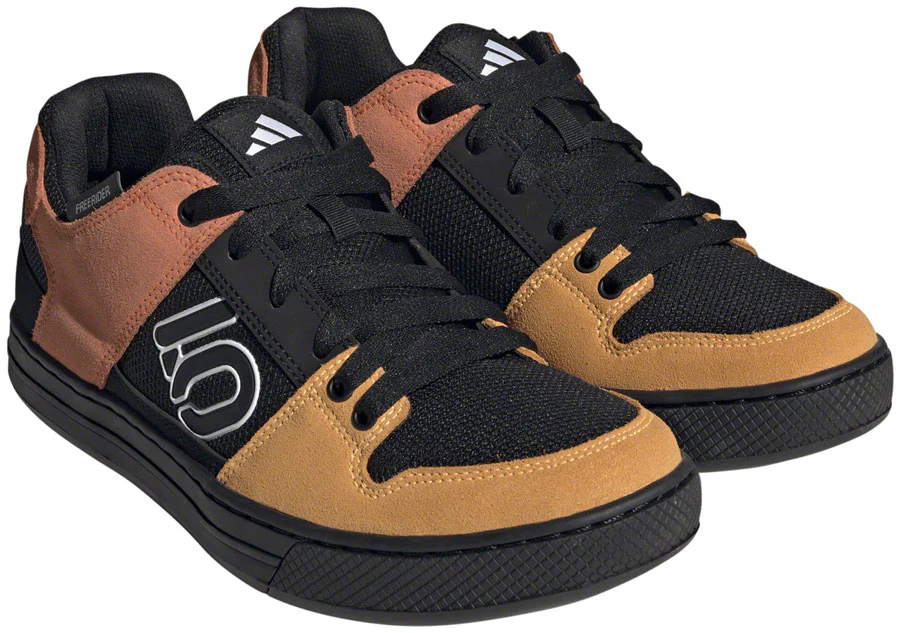 Five Ten Freerider Flat Shoes - Men's, Core Black/Ftwr White/Impact Orange