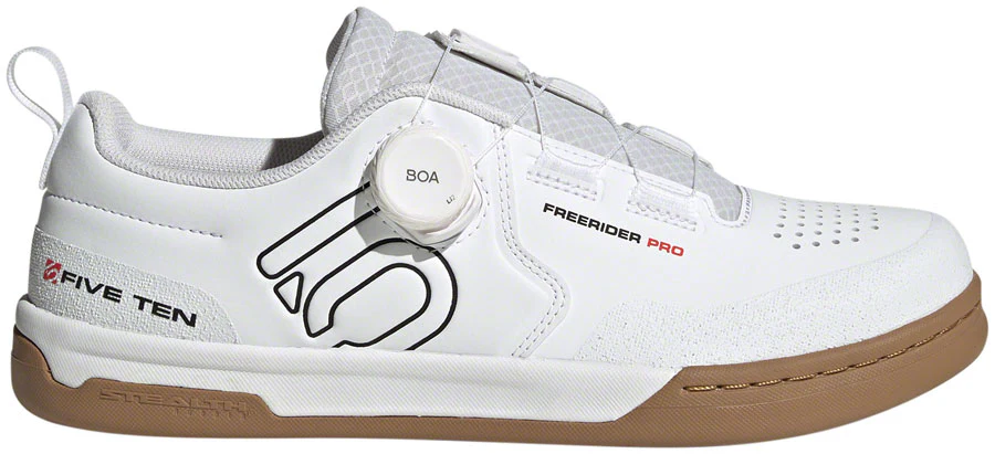 Five Ten Freerider Pro BOA Flat Shoes - Men's, FTWR White/Core Black/Red