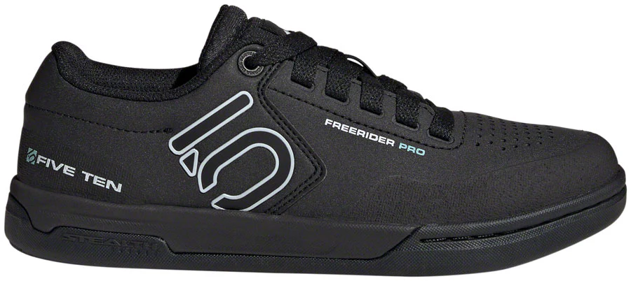 Five Ten Freerider Pro Flat Shoes - Women's, Core Black/Crystal White/Acid Mint - Image 2
