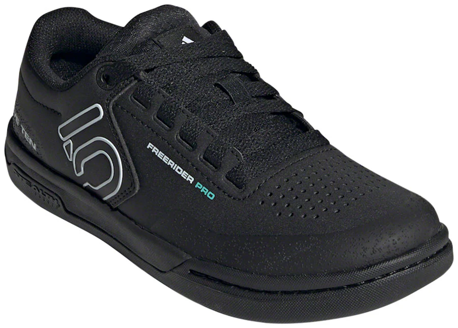 Five Ten Freerider Pro Flat Shoes - Women's, Core Black/Crystal White/Acid Mint - Image 3