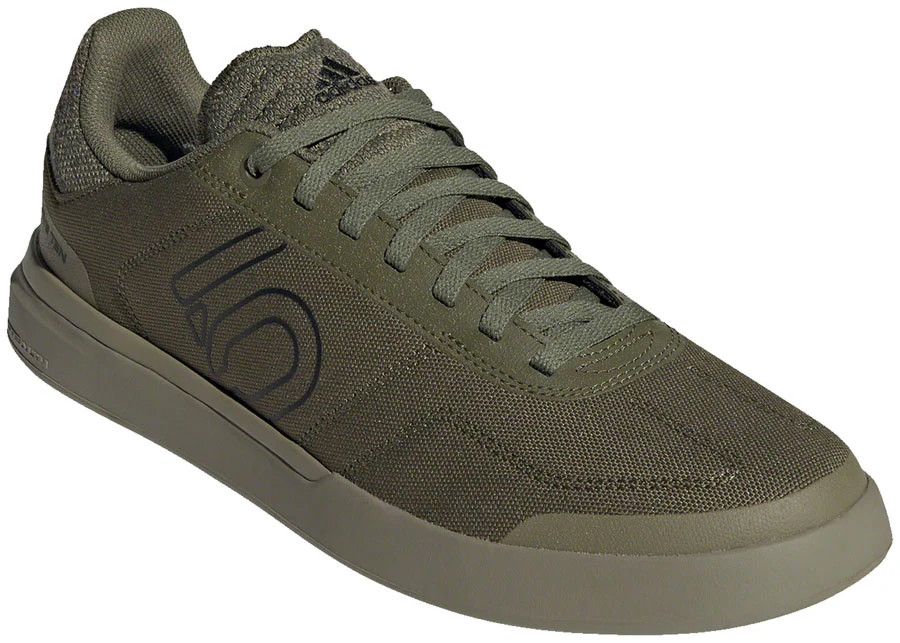Five Ten Sleuth DLX Canvas Flat Shoes - Men's, Focus Olive/Core Black/Pulse Lime