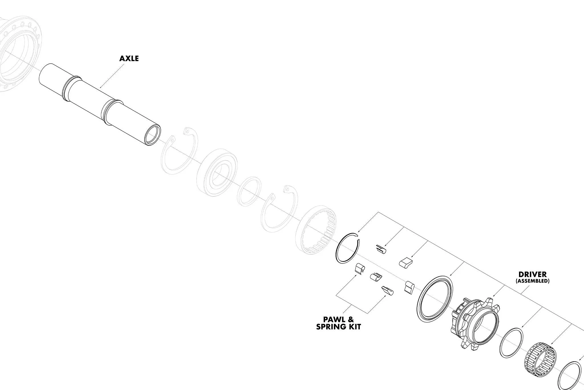 GSport Roloway Cassette Hub Parts Small Parts - Image 3