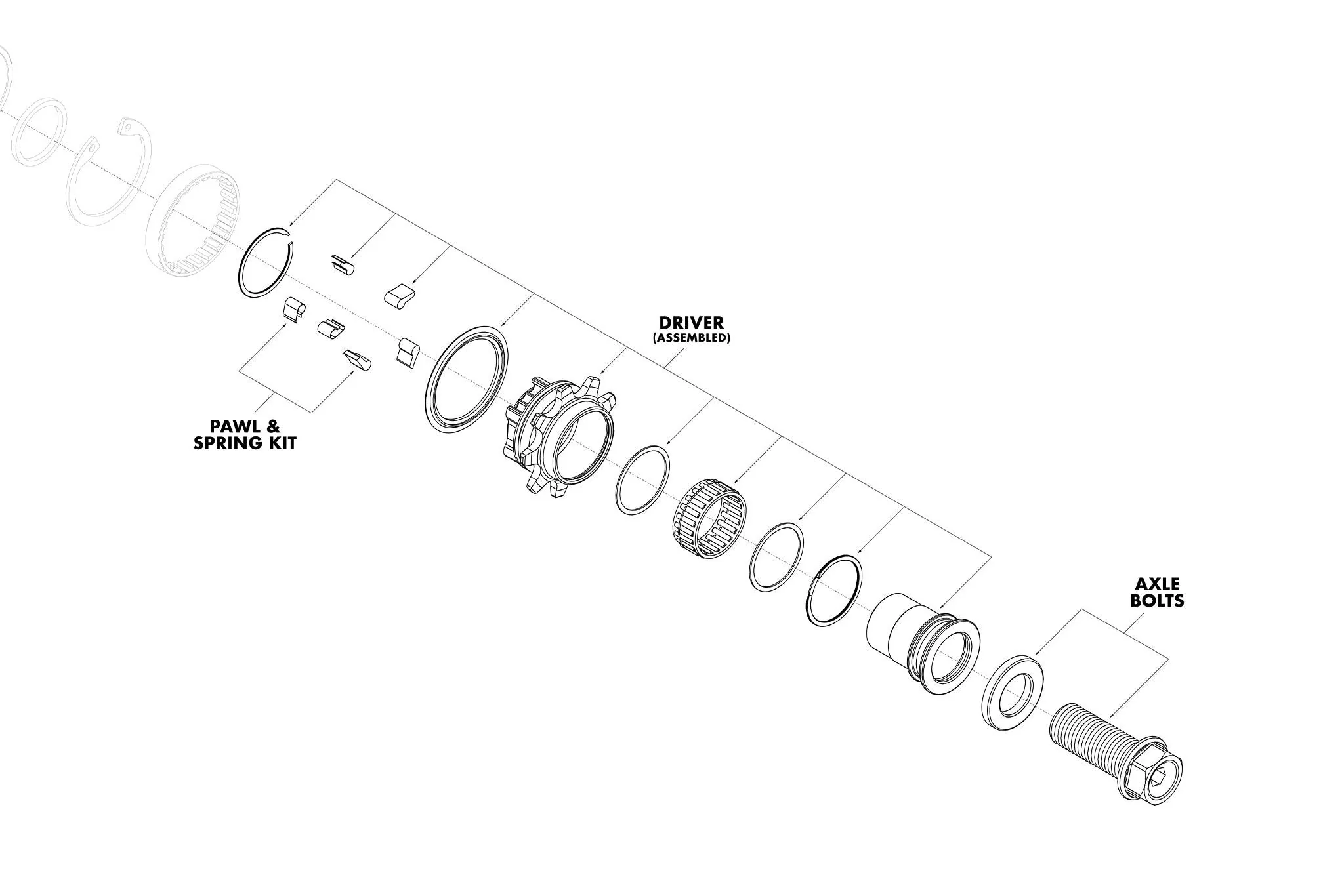 GSport Roloway Cassette Hub Parts Small Parts - Image 4