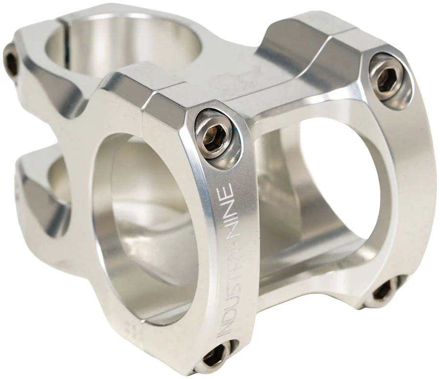 Industry Nine A318 Stem - 50mm 31.8mm Clamp +/-4.4 1 1/8" Aluminum Silver