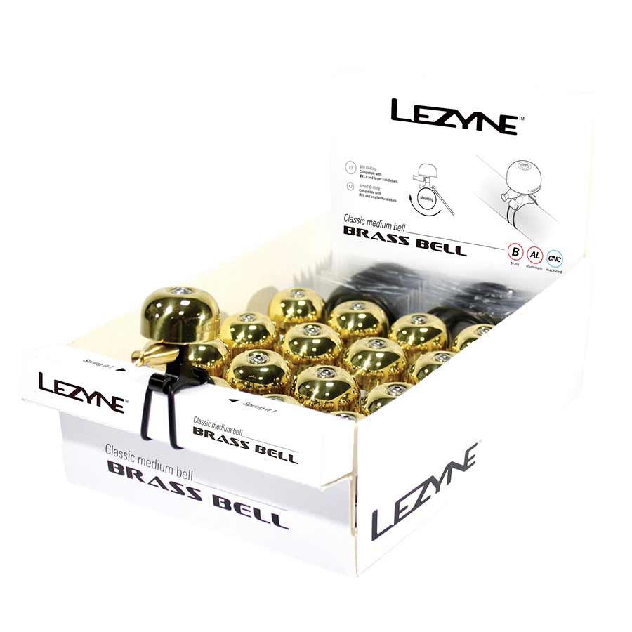 Lezyne Classic Brass Bell Brass/Black - Image 2