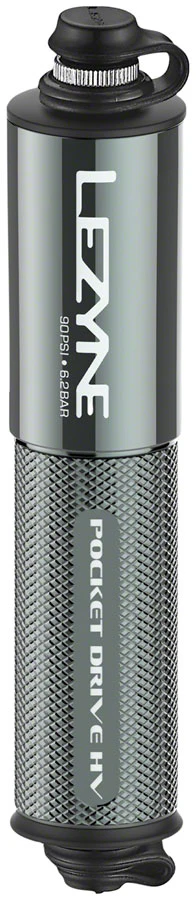 Lezyne Pocket Drive HV Frame Pump - Gloss Lite Gray