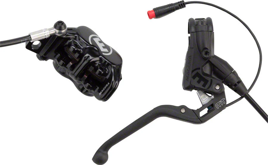 Magura MT5e eBike Disc Brake and Lever - Front or Rear, Hydraulic, Post Mount, Black Disc Brake & Lever