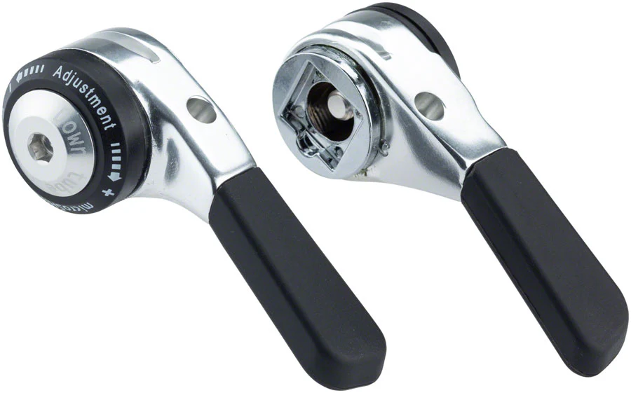 microSHIFT Down Tube Shifters Set - 8/9-Speed Double/Triple Shimano Compatible - Image 2