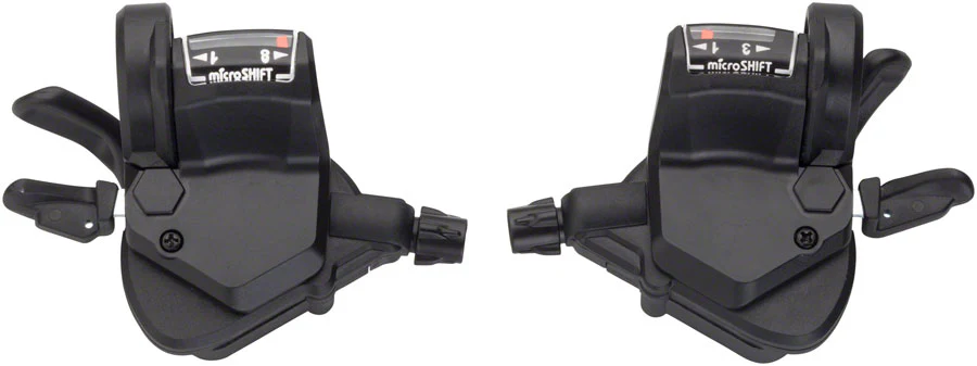 microSHIFT Mezzo Thumb-Tap Shifters - Shimano Compatible - Image 2