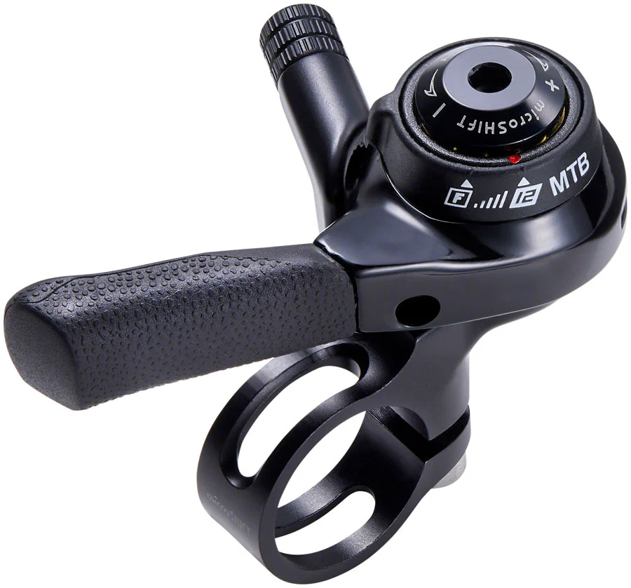 microSHIFT Right Thumb Shifter - Black - Image 2