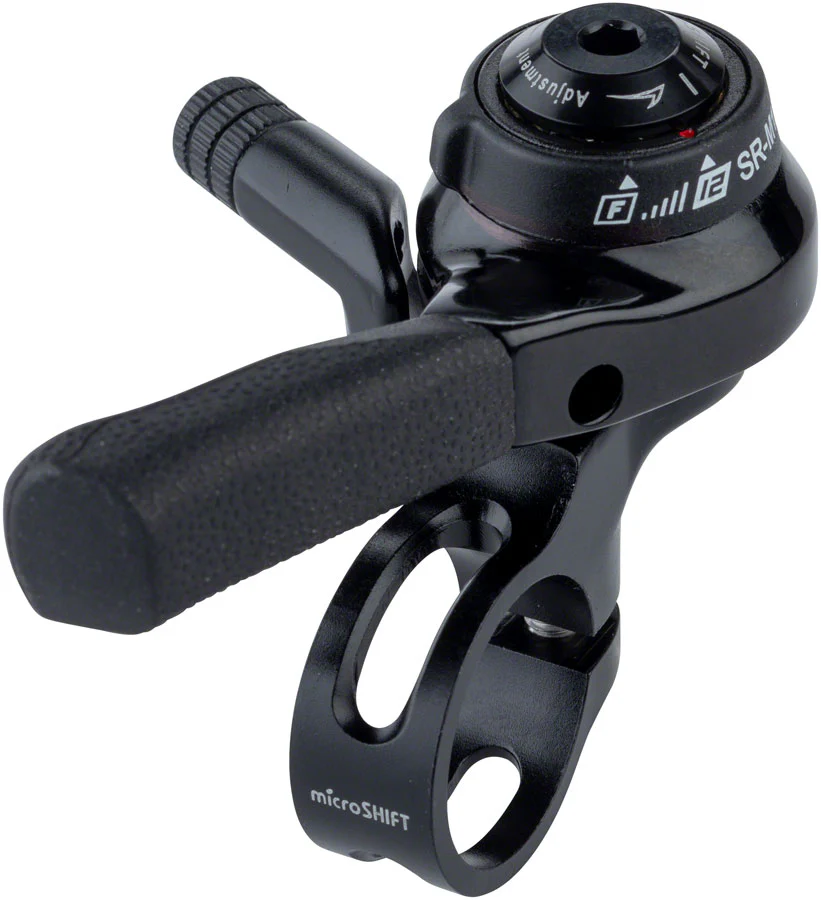 microSHIFT Right Thumb Shifter - Black - Image 4
