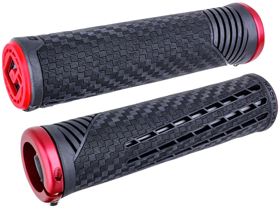 ODI CF V2.1 Grips - Blue Lock-On - Image 2