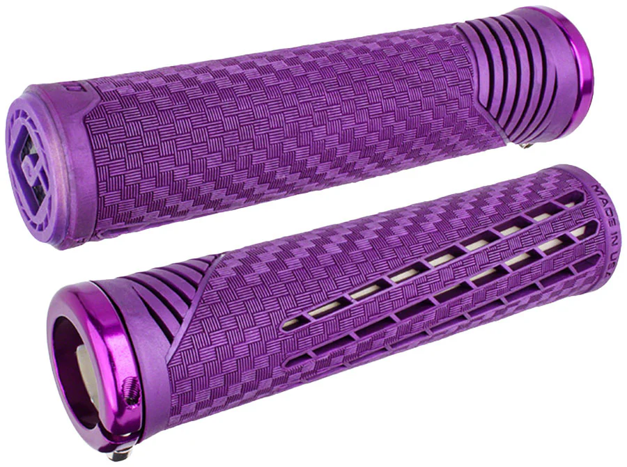 ODI CF V2.1 Grips - Blue Lock-On - Image 5