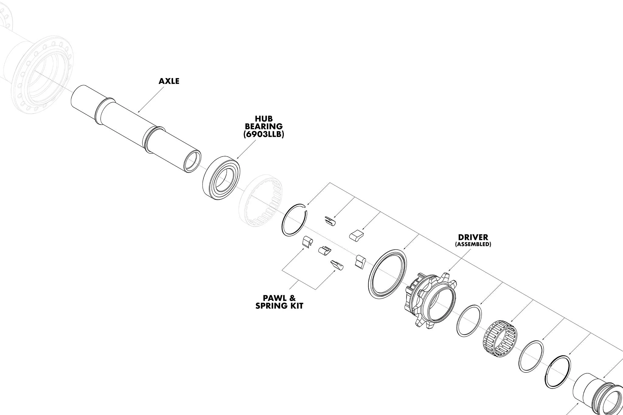 Odyssey Antigram Cassette Hub Parts (v1/v2) Small Parts - Image 3