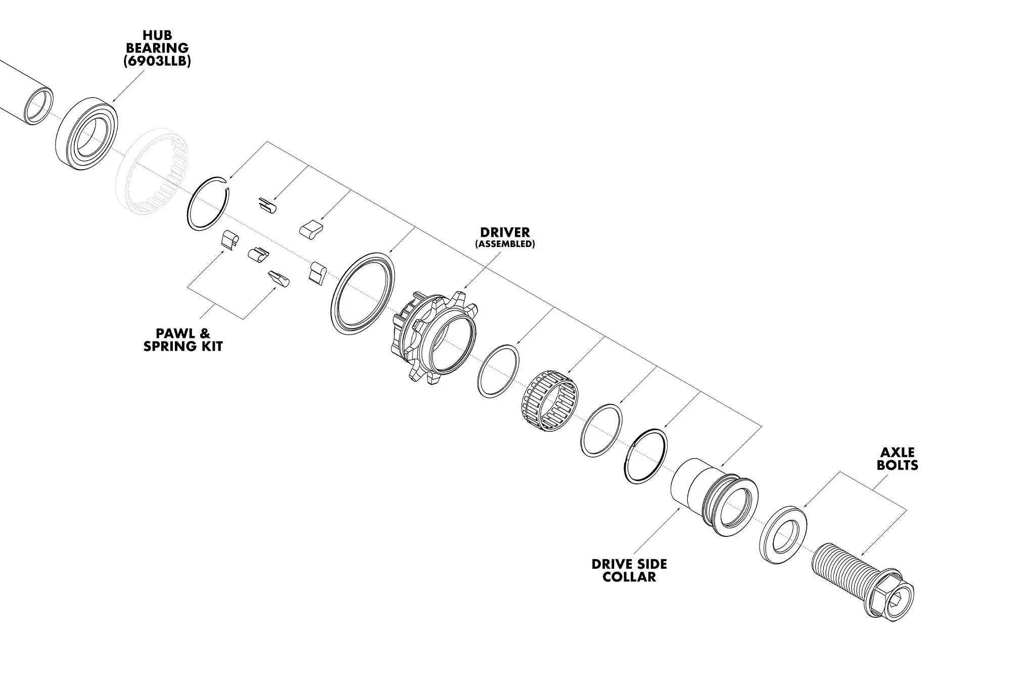 Odyssey Antigram Cassette Hub Parts (v1/v2) Small Parts - Image 4