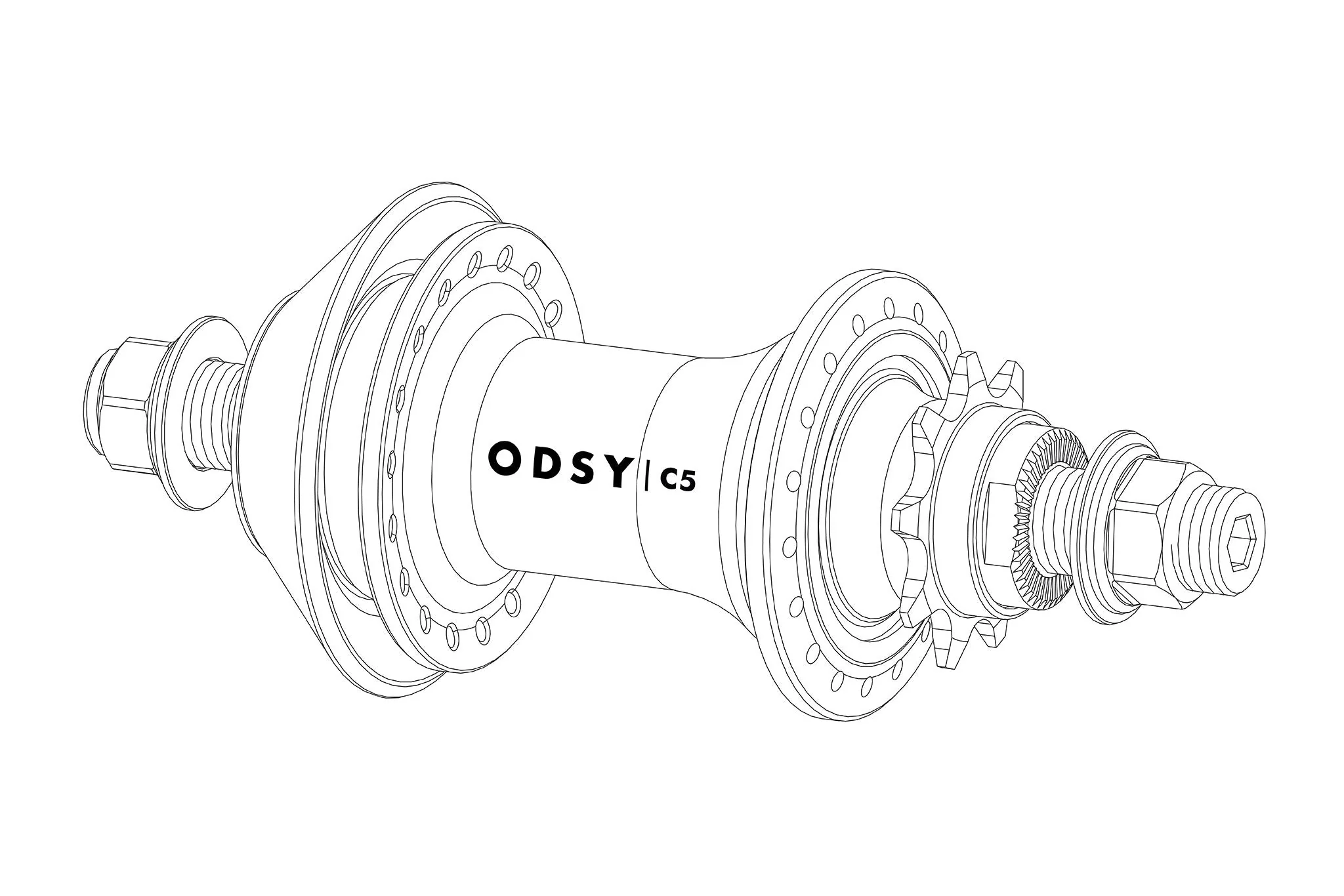 Odyssey C5 Cassette Hub Parts Small Parts