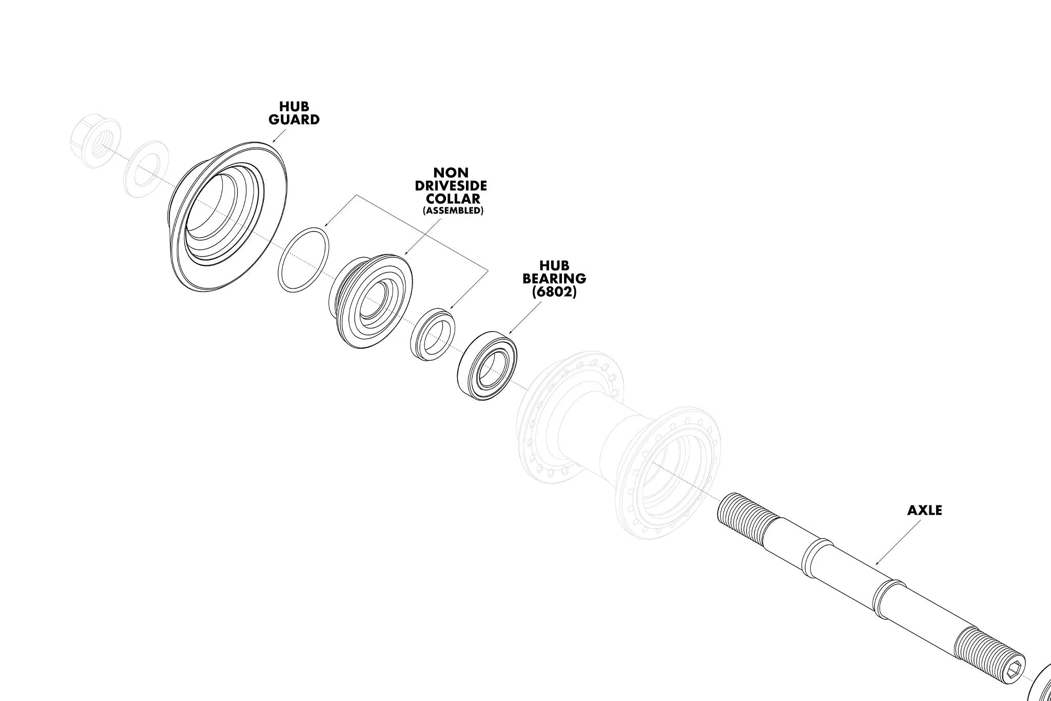 Odyssey C5 Cassette Hub Parts Small Parts - Image 4