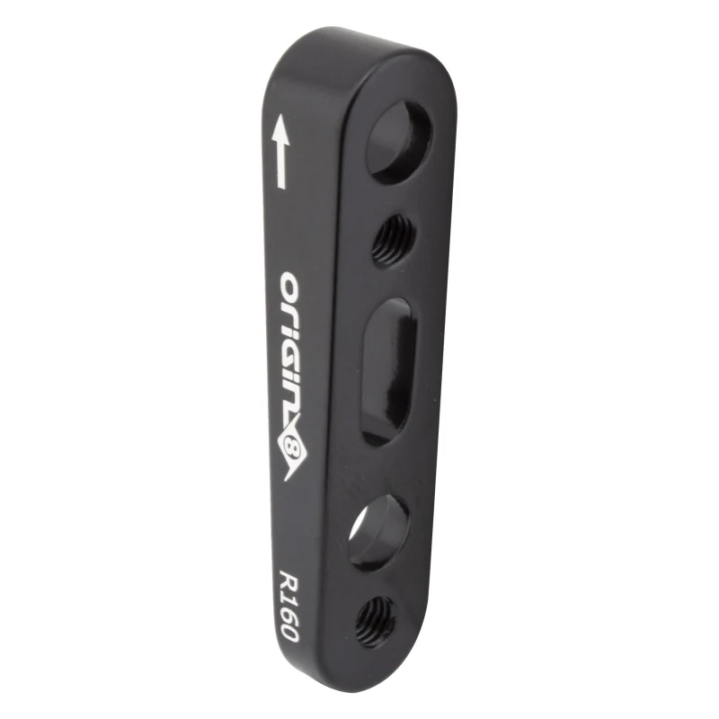 Origin8 Vise Flat Mount Disc Adapter Flat Mount Flat Mount Black 20mm