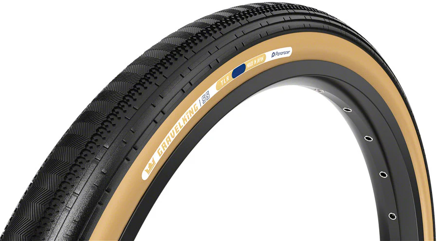 Panaracer GravelKing SS Tire - 700 x 45 Tubeless Folding Black/Brown