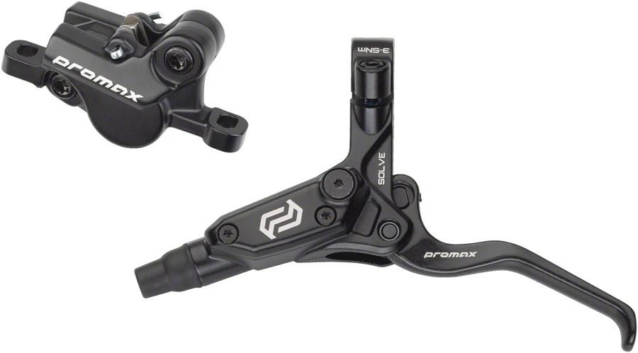Promax Solve DSK-923 Disc Brake Lever Set - 2-Piston Hydraulic Post Mount BLK