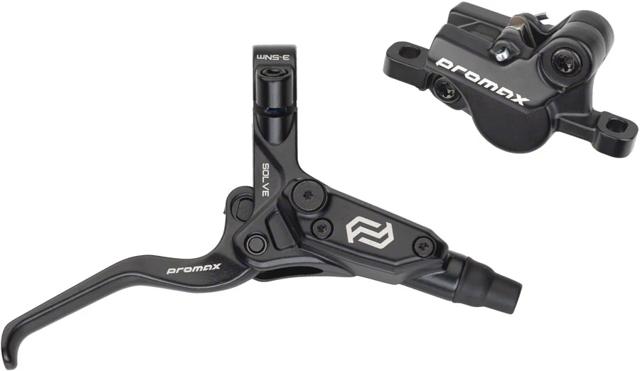 Promax Solve DSK-923 Disc Brake Lever Set - 2-Piston Hydraulic Post Mount BLK - Image 2