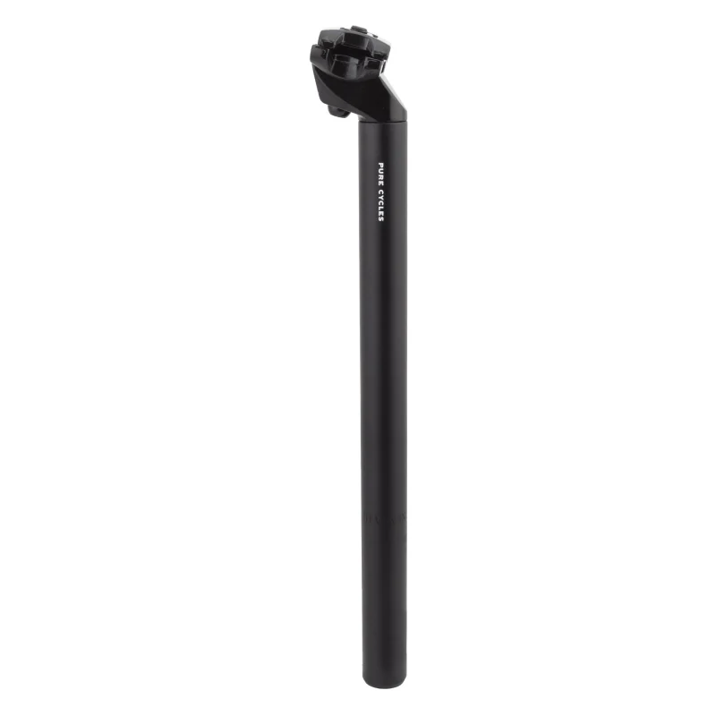 Pure cycles Seat Post  25.4mm 350mm Black Alloy 16mm