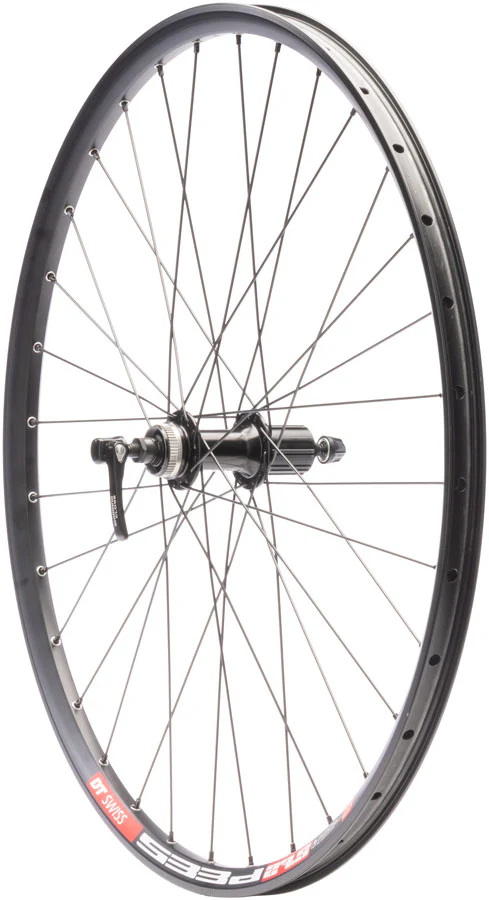 Quality Wheels Cues/DT 533d Rear Wheel - 27.5" QR x 135mm Center-Lock HG 11 BLK 32H