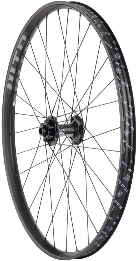 Quality Wheels DT 370 / WTB KOM i30 Front Wheel - 15 x 110mm 6-Bolt, Black - Image 2