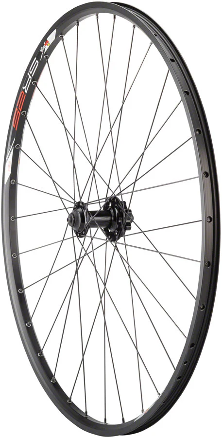 Quality Wheels Value Double Wall Series Disc Front Wheel - QR x 100mm 6-Bolt, Black - Image 3