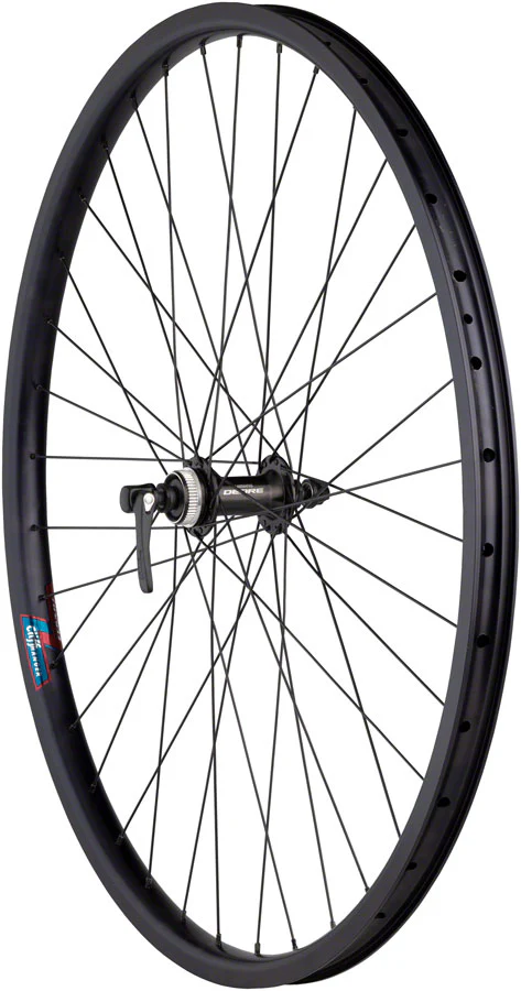 Quality Wheels Value HD Series Disc Front Wheel - QR x 100mm, Center-Lock, Black - Image 2