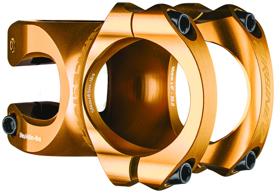 RaceFace Turbine R 35 Stem - 40mm 35mm Clamp +/-0 1 1/8" Gold
