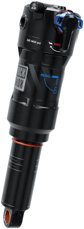 RockShox Deluxe Ultimate RCT Rear shock 205x60 Shaft Eyelet: Trunnion Body Eyelet: Standard Linear 0 Neg/1 Pos Token Linear Reb/Low Comp 380lb Lockout Force