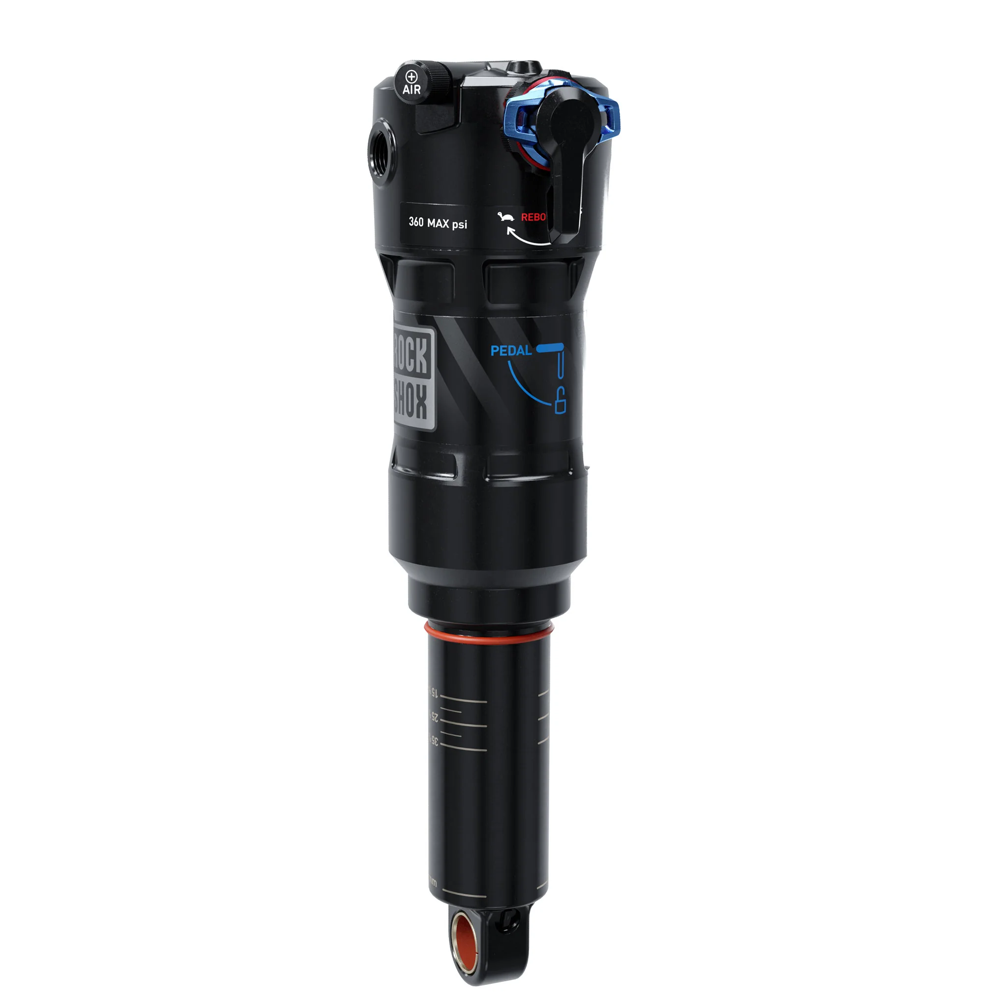 RockShox Deluxe Ultimate RCT Rear shock 205x50 Shaft Eyelet: Trunnion Body Eyelet: Standard Linear 0 Neg/1 Pos Token Linear Reb/Low Comp 380lb Lockout Force