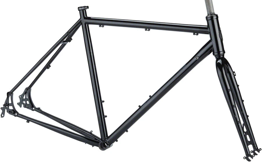 Salsa Marrakesh Frameset - 700c, Steel, Black