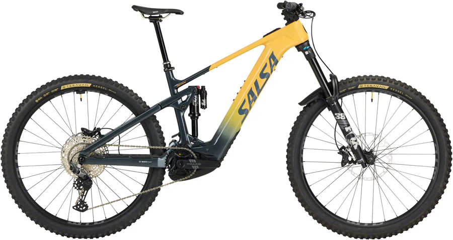 Salsa Notch C Deore 12 Ebike - 29", Carbon, Slate / Apricot