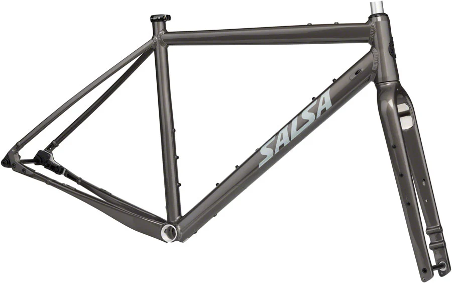 Salsa Stormchaser Frameset - 700c, Aluminum, Metallic Black