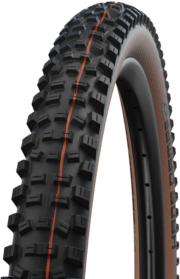 Schwalbe Hans Dampf Addix Mountain Tire 29"x2.35 Folding Tubeless Ready Addix Soft Super Trail 67TPI Tanwall
