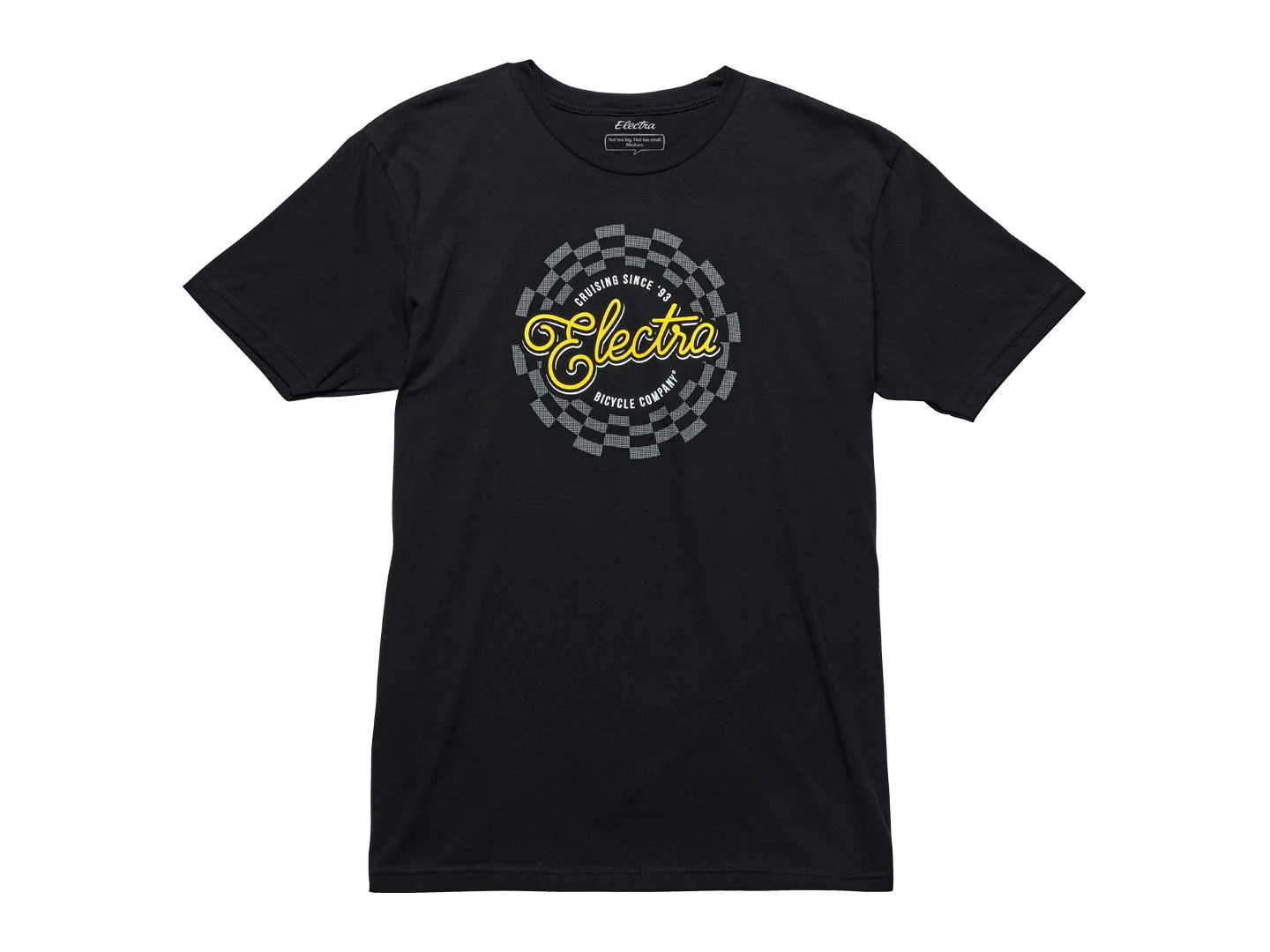 Shirt Electra Classic Check Tee Men Medium Black